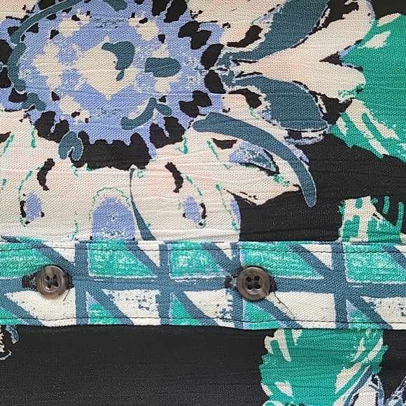 NWT Free People Good Vibrations Blouse, Black Combo Boho S/P - Picture 7 of 17